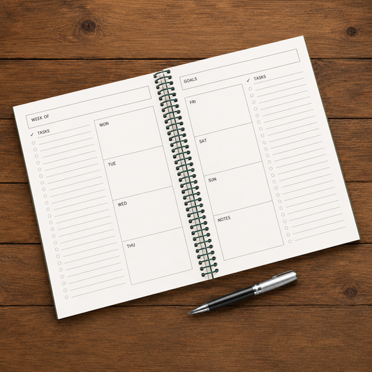 Balanced and Brilliant 12 Month Undated Weekly Planner