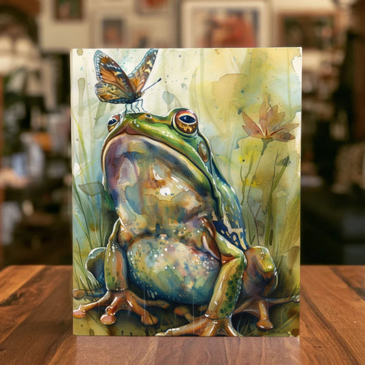 Frog and Butterfly 200 Page Composition Book