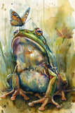Frog and Butterfly 200 Page Composition Book